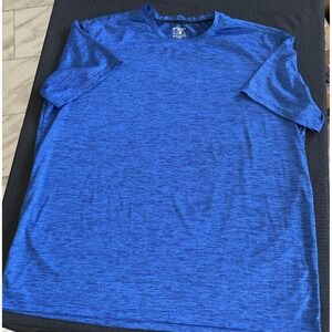 Liberty Pro Shirt Mens 3XL Blue Heather Performance Athletic Short Sleeve Tech‎